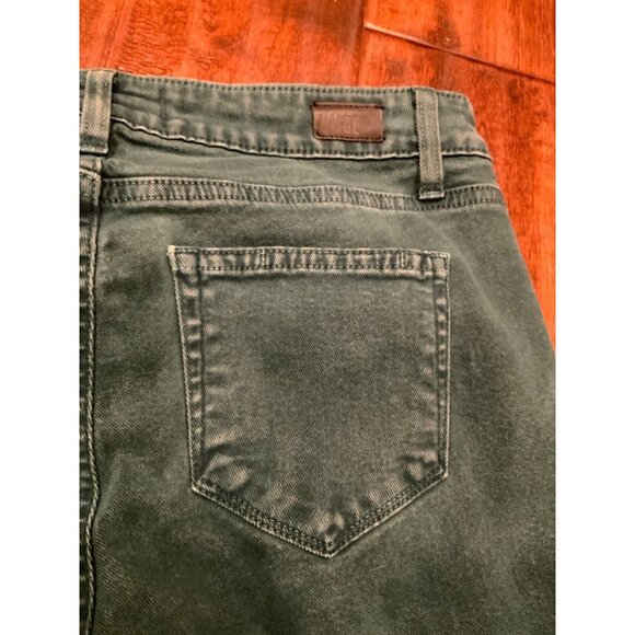 Paige Emerald Green “Skyline Ankle Peg” Skinny Jeans, Size 27 - Picture 6 of 8